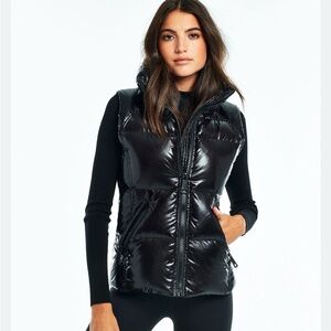 SAM FREEDOM Puffer Vest Goose Down Wind Resistant Water Repellant Glossy